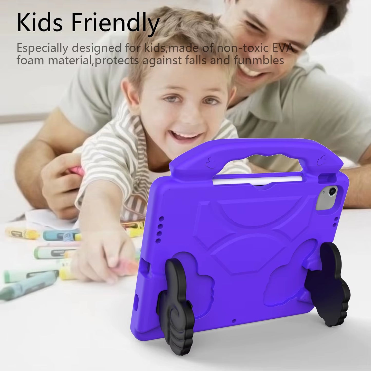 Case Tab M9 TB-310FU 9 Inch 2023 Kids Thumbs up EVA Stand Shockproof Tablet Cover