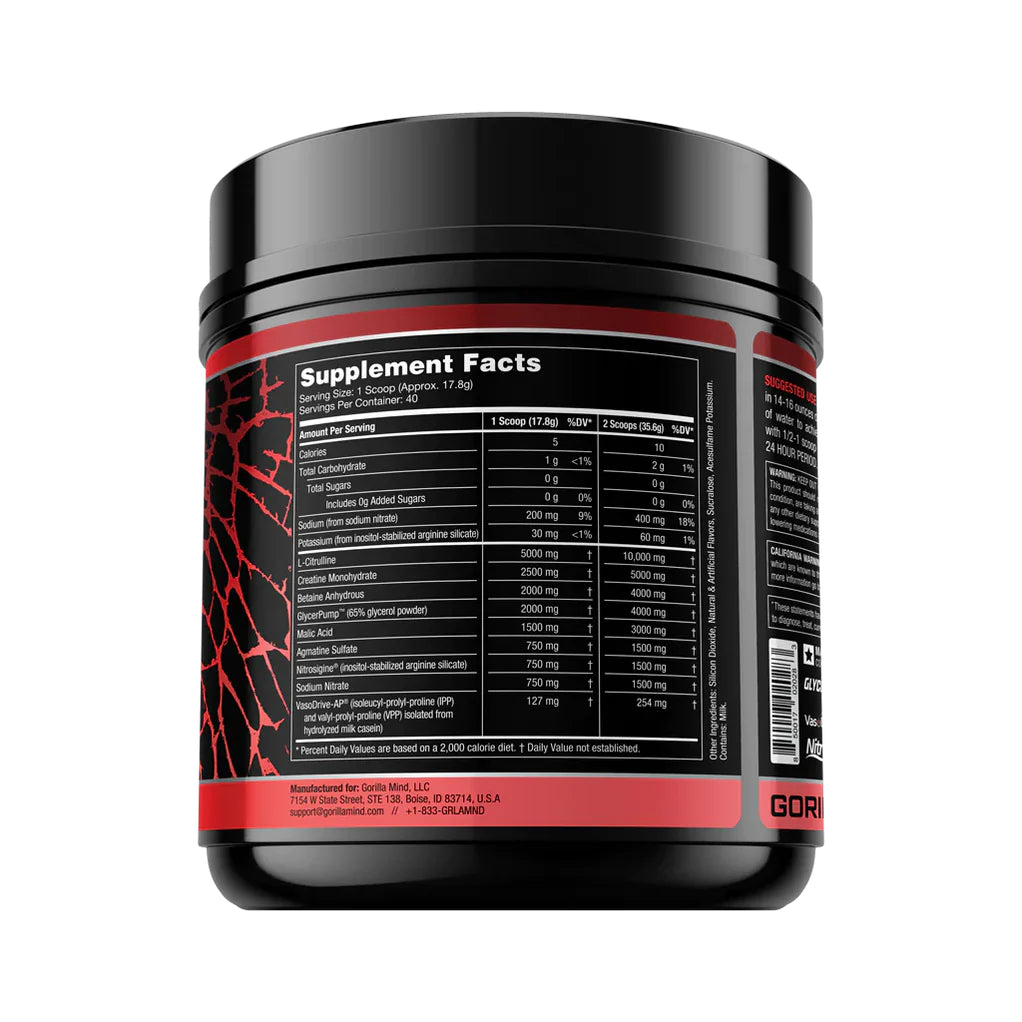 Stimulant Free Pre-Workout - Nitric Pump Formula