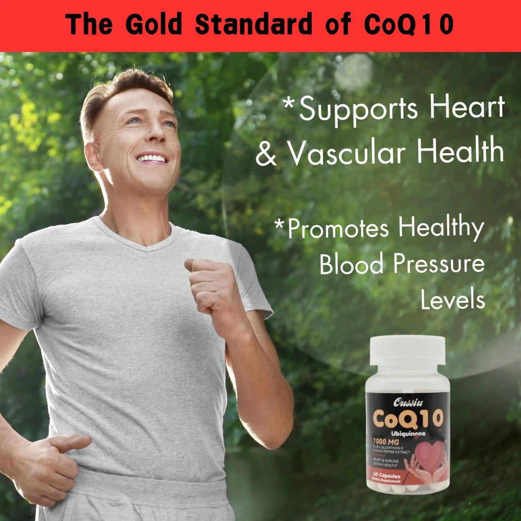 1000Mg CoQ10 Ubiquinone for Heart Health Energy