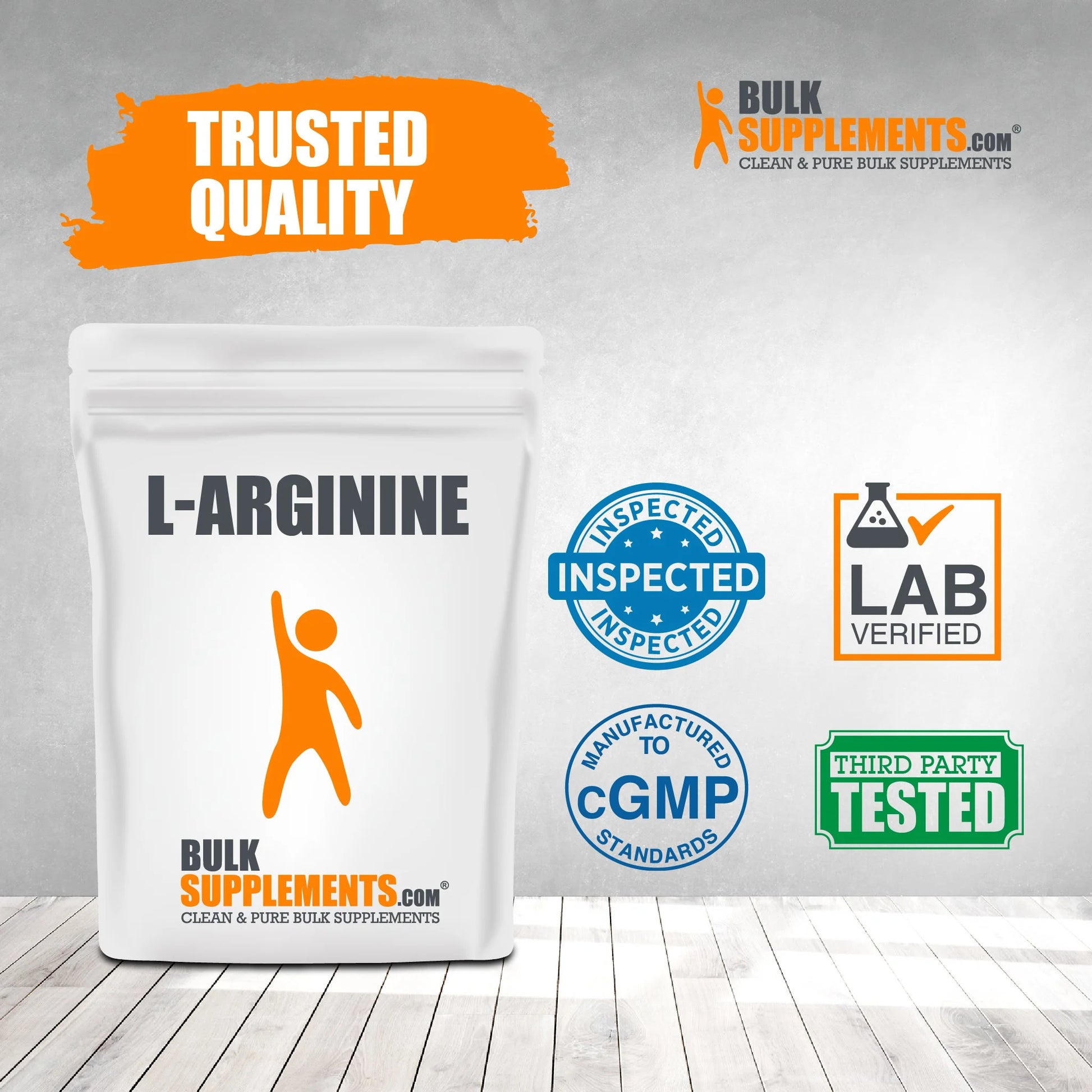 Bulksupplements L-Arginine Powder - Arginine Supplement - Unflavored, 1G per Serving, 250G (8.8)