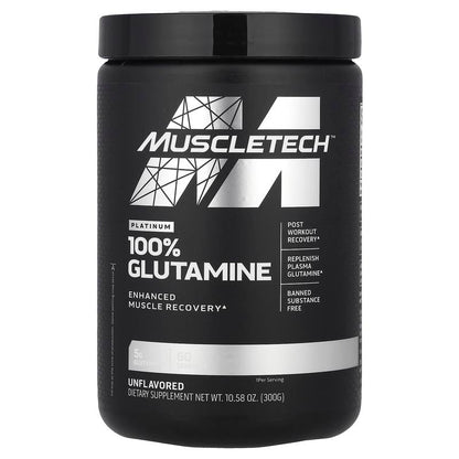 Platinum 100% Glutamine, Unflavored, 10.58 Oz (300 G)