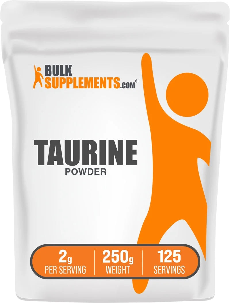 Bulksupplements Taurine Capsules - Gluten Free, 2000Mg per Serving (360 Capsules - 90 Servings)