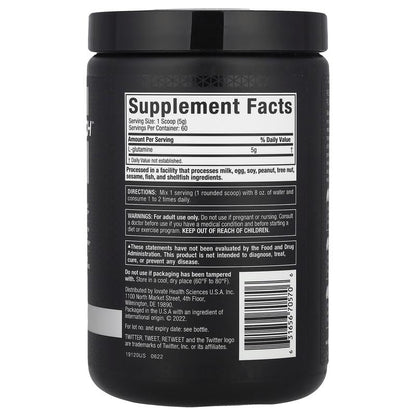 Platinum 100% Glutamine, Unflavored, 10.58 Oz (300 G)